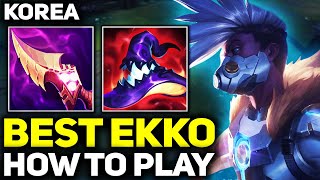 How to Play Korea Ekko Gameplay  RANK 1 BEST EKKO IN THE WORLD  League of Legends [upl. by Iny8]