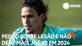 Atacante Pedro rompe ligamento do joelho e não deve mais jogar em 2024 [upl. by Ytisahc]