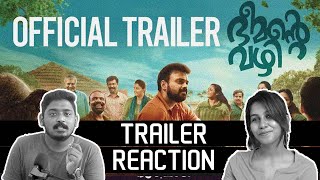 Bheemante Vazhi Official Trailer Reaction  Kunchacko Boban Chemban Vinod Jose  Unni amp Viya [upl. by Arahd]