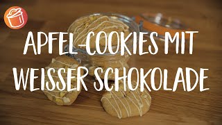 ApfelCookies mit weisser Schokolade Rezept Chochdoch mit Mimi [upl. by Leahkim]