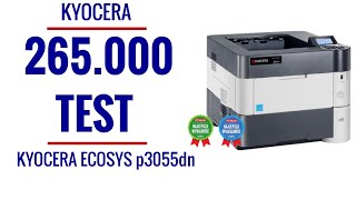 KYOCERA P3055dn TEST 265000 PRINTER in 1 month [upl. by Durning]