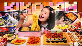 ASMR COOKING amp EATING MUKBANG 🍜🍗 RAMEN SPICY CHICKEN GYOZA [upl. by Rosenkranz]