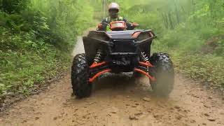 Sportsman 1000 S Can am Renegade 1000 xxc Scrambler 1000 S Hatfield McCoy trails [upl. by Bertha]