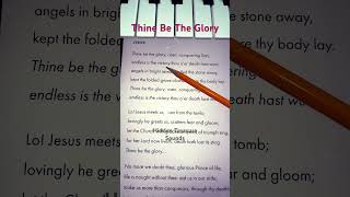 Thine Be The Glory Hymn Lyrics shorts acapella lyrics viral [upl. by Elia48]