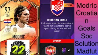 Luka Modric Croatian Goals Sbc Solution Madfut 22 Sbc Solution [upl. by Haroldson]