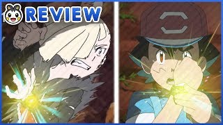 Ash VS Gladion Gladion uses Devastating Drake Mohn  Pokemon Sun and Moon Episode 105 Review [upl. by Yruama]