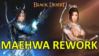 Maehwa Rework Gameplay Preview Black Desert Online [upl. by Demmahom]