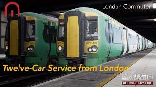 Train Sim World 2 Rush Hour  A Twelve Car Service from London  London Commuter Brighton Mainline [upl. by Lienaj218]