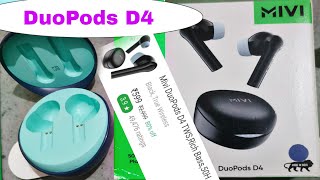 Honestly Reviewed The Best Earbuds in affordable price  MIVI DuoPods D4 wireless earphone under RS [upl. by Pammy]