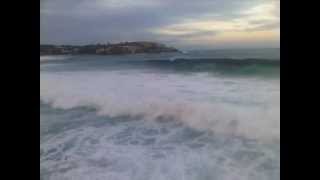 8 meter waves on Bondi Beach [upl. by Bonis]