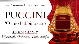 Giacomo Puccini Maria Callas  O mio Babbino Caro Restored Audio 1959 [upl. by Neerod]