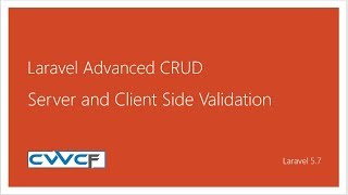 Laravel Advanced CRUD Server and Client Side Validation [upl. by Asteria]