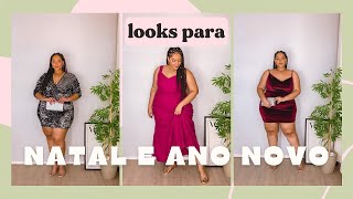 6 looks PLUS SIZE para o NATAL e ANO NOVO ✨  Oie Mabi [upl. by Alduino]