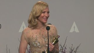 Cate Blanchett talks about winning Best Actress [upl. by Cirda]