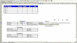 Tabela de Futebol em Excel Parte 1 [upl. by Ahtis]