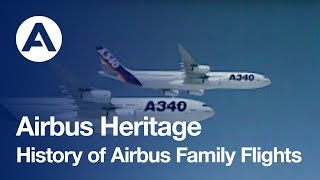 History of Airbus family flights [upl. by Zaller]