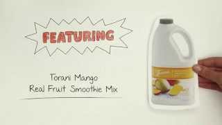 How to Make a Torani Real Fruit Smoothie [upl. by Meri]