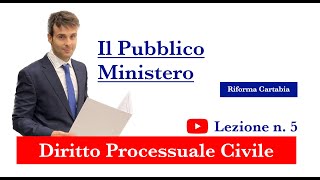 Procedura civile lezione n5 Il Pubblico Ministero [upl. by Novanod]