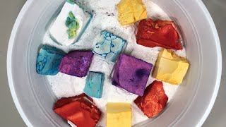 Dyed Gym Chalk Chunks  ASMR  Oddly Satisfying  gymchalkasmr  Gym Chalk [upl. by Elianore]