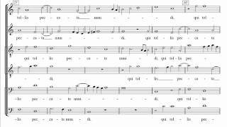 Palestrina  Missa Papae Marcelli  V Agnus I score [upl. by Nedap]