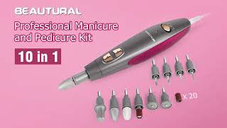 BEAUTURAL Professional Manicure and Pedicure Set Kit Upgrade Your Nail Care [upl. by Devondra]