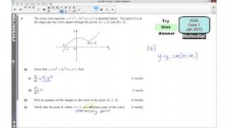 AQA Core 1 Jan 2012 Q4abc [upl. by Eiramoj992]