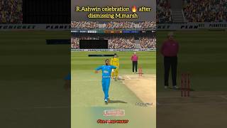 RAshwin unique celebration 🔥😱 after dismissing Mmarsh 🔥 shorts cricket viral [upl. by Rovert]