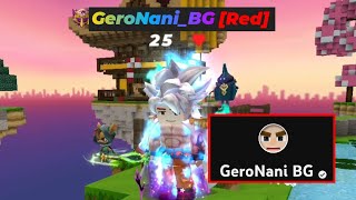 Fighting Againts GeroNani BG  Blockman Go [upl. by Germain829]