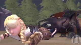 Toothless Vore Astrid  How To Train Your Dragon SFM [upl. by Nannerb]