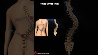 Fixing Curved Spine surgery short video surgical video [upl. by Nacim]