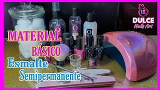 MATERIAL BÁSICO Para Aplicar ESMALTE SEMIPERMANENTE 💅🌈  9 [upl. by Tap]