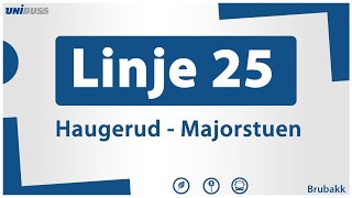 Linje 25 Haugerud  Majorstuen [upl. by Jude]