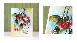 Brushstroke Stamping with Penny Black and MISTI [upl. by Keary]