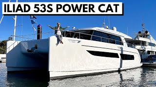 ILIAD 53S POWER CATAMARAN Luxury LongRange OceanCapable Liveaboard Yacht Tour [upl. by Aneek]