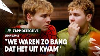 QUINN EN AARON SCHAMEN ZICH  Zapp Detective  Emmas Juice 4  NPO Zapp [upl. by Annonyw]