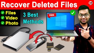 How to Recover Deleted Photos From SD Card Free  How to Recover Photos Videos Documents Files [upl. by Hairahs]