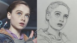 The Beauty of Precision Drawing a Flawless Girls Portrait [upl. by Judith]