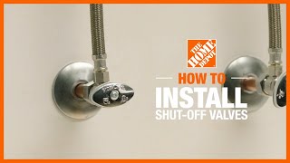 How to Install Shutoff Valves  The Home Depot Plumbing Tips [upl. by Alletniuq]