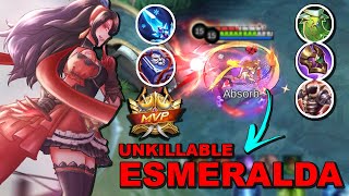 ESMERALDA Unkillable Build 2023  TRY TO CATCH THIS ESMERALDA  MLBB [upl. by Aohk]