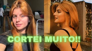 cortei muito… MUITO o meu CABELO [upl. by Alegre374]