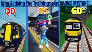 Why Redoing the Trainings was a HUGE MISTAKE SCR’s New Trainings [upl. by Hera857]