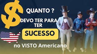 Comprovação de renda para aplicar o visto Americano QUEBRANDO TABU QUAL VALOR DEVO TER [upl. by Bear]