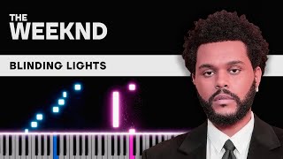 Blinding Lights — The Weeknd  Piano Tutorial  Sheets [upl. by Nadual]