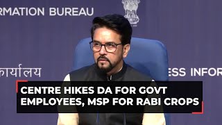 Cabinet hikes DA for Central govt employees and pensioners by 4 increases MSP for Rabi crops [upl. by Gniliem802]