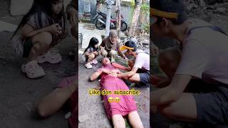 DOMINIQUE NEKAT TOLONGIN EMAK JENG YG DIMANDIIN DARAH SAMA BADUT SEREM😱😱 viralvideo [upl. by Greenwald17]