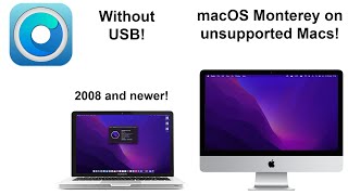 How to install macOS Monterey on Unsupported Macs WITHOUT USB [upl. by Hulen486]