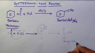 gattermann koch reaction mechanismSANTHOSHCHEMISTRYtamil [upl. by Cooley579]