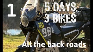 3 Bikes 5 Days  All the Backroads DAY 1 [upl. by Windsor]