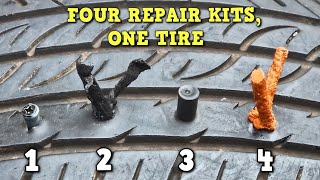 Four Repair Kits One Tire [upl. by Eiznik731]