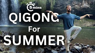 Balance Emotions Seasonal Qigong for Summer  Australian Rainforest Waterfall Ambience [upl. by Eerak259]